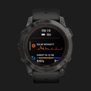 б/у Garmin Fenix 7X Pro Sapphire Solar Carbon Gray DLC Titanium with Black Band в Коломиї