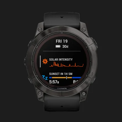 Garmin Fenix 7X Pro Sapphire Solar Carbon Gray DLC Titanium with Black Band в Хмельницком