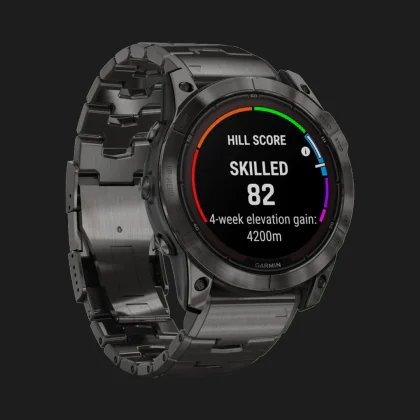 Garmin Fenix 7X Pro Sapphire Solar Carbon Gray DLC Titanium with Titanium Band Калуше