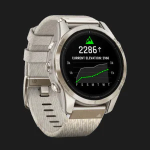 Garmin Epix Pro (Gen 2) Sapphire 42mm Soft Gold with Cream Heathered Nylon Band в Бродах
