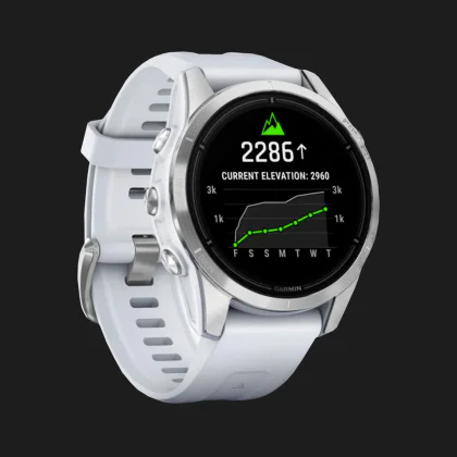 Garmin Epix Pro (Gen 2) Standard 42mm Silver with Whitestone Band Запорожья