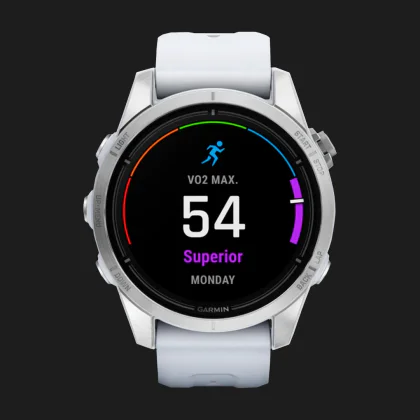 Garmin Epix Pro (Gen 2) Standard 42mm Silver with Whitestone Band в Дніпрі