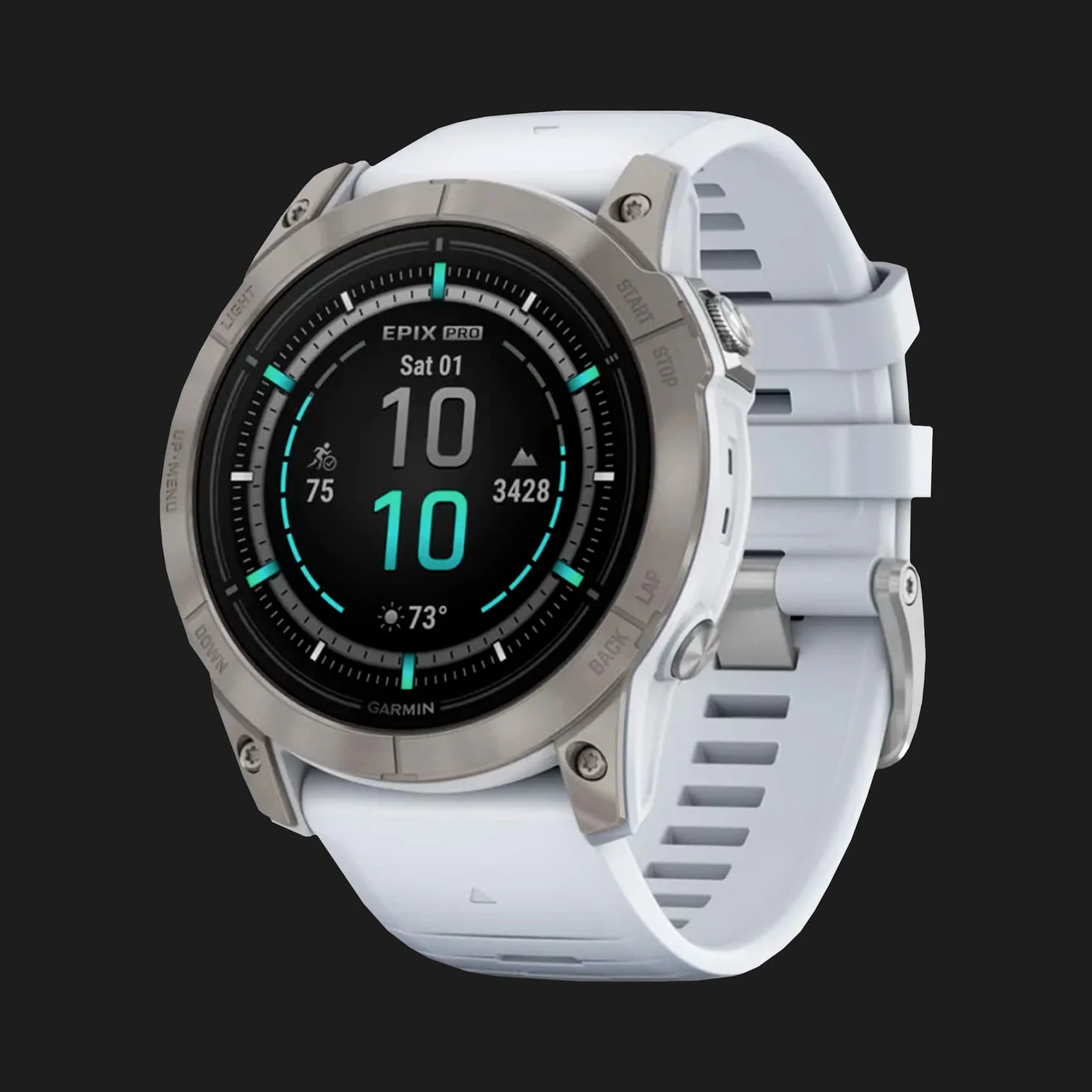 Garmin Epix Pro (Gen 2) Sapphire 51mm Titanium with Whitestone Band