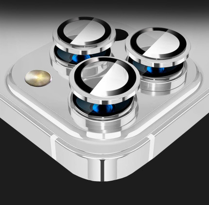 Защитное стекло iLera для камеры iPhone 14 Pro/14 Pro Max (Silver)