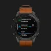 Garmin Epix (Gen 2) Sapphire Black Titanium with Chestnut Leather Band