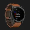 Garmin Epix (Gen 2) Sapphire Black Titanium with Chestnut Leather Band