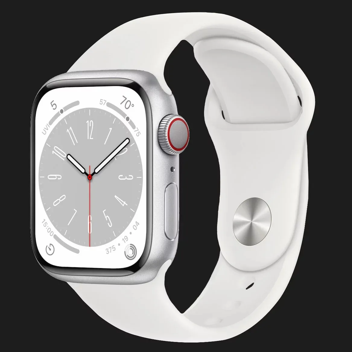 Оригінальний спортивний ремінець для Apple Watch 44/45/46/49 mm White Sport Band (MJ4M2 / MTPK2)