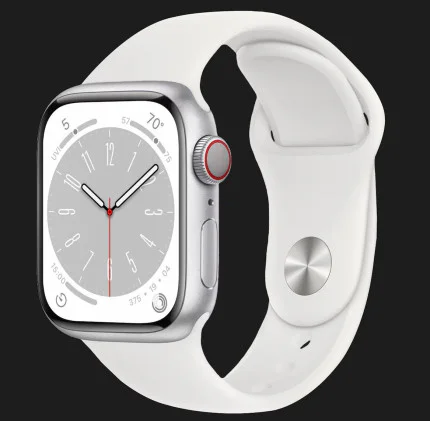Оригінальний спортивний ремінець для Apple Watch 44/45/46/49 mm White Sport Band (MJ4M2 / MTPK2)