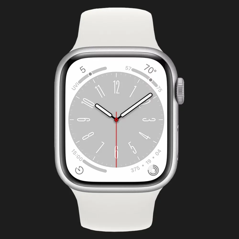 Оригінальний спортивний ремінець для Apple Watch 44/45/46/49 mm White Sport Band (MJ4M2 / MTPK2)