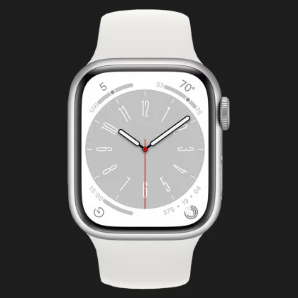 Оригинальный спортивный ремешок для Apple Watch 44/45/46/49 mm White Sport Band (MJ4M2 / MTPK2) Кременчуке