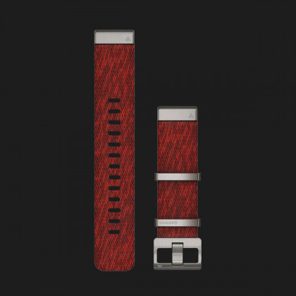Ремінець Garmin MARQ, QuickFit 22mm, Jacquard Weave Nylon Strap,Red Bands for Smart watches (010-12738-22)