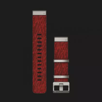 Ремінець Garmin 22mm QuickFit Jacquard-weave Nylon Strap — Red (010-12738-22) в Берегові