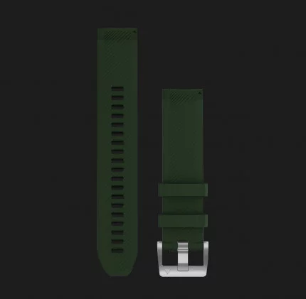 Ремінець Garmin MARQ, QuickFit 22mm, Pine Green Silicone Band Bands for Smart watches (010-13008-01)