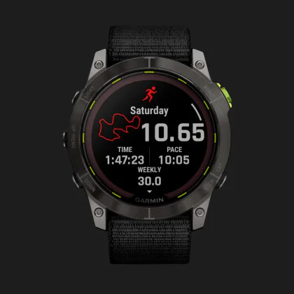 Garmin Enduro 2 Carbon Gray DLC Titanium with Black UltraFit Nylon Strap в Новому Роздолі