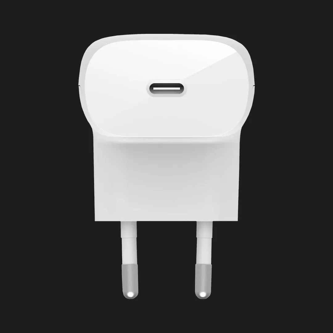 Зарядний пристрій Belkin 30W USB-С GAN PD PPS (White)