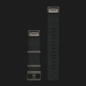 Ремінець Garmin 22mm QuickFit Jacquard-weave Nylon Strap, Heathered Black (010-12738-03) в Берегові