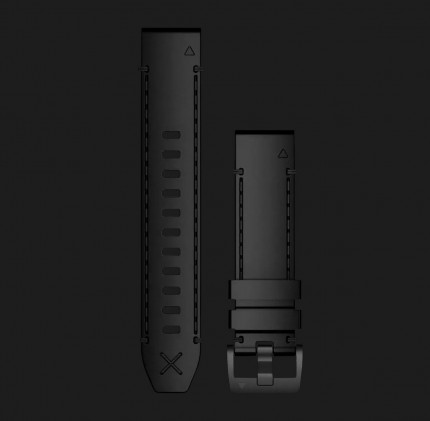 Ремешок Garmin MARQ, QuickFit 22mm, Black Leather Strap (010-12738-19)