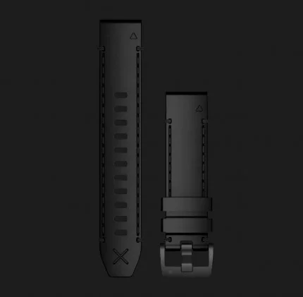 Ремінець Garmin MARQ, QuickFit 22mm, Black Leather Strap (010-12738-19)