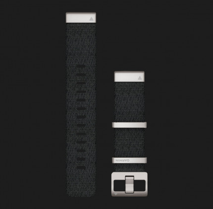 Ремінець Garmin MARQ, QuickFit 22mm, Jacquard Weave Nylon Strap (Black) (010-12738-21)