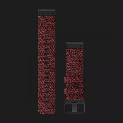Ремешок Garmin 22mm QuickFit Heathered Red Nylon Band (010-12863-06) в Дубно