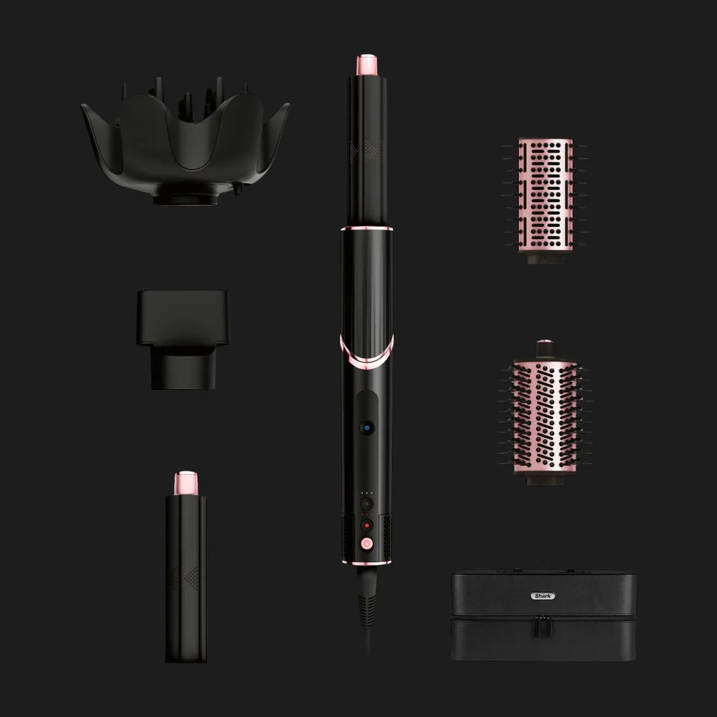 Стайлер для різних типів волосся Shark FlexStyle (Black and Rose Gold)