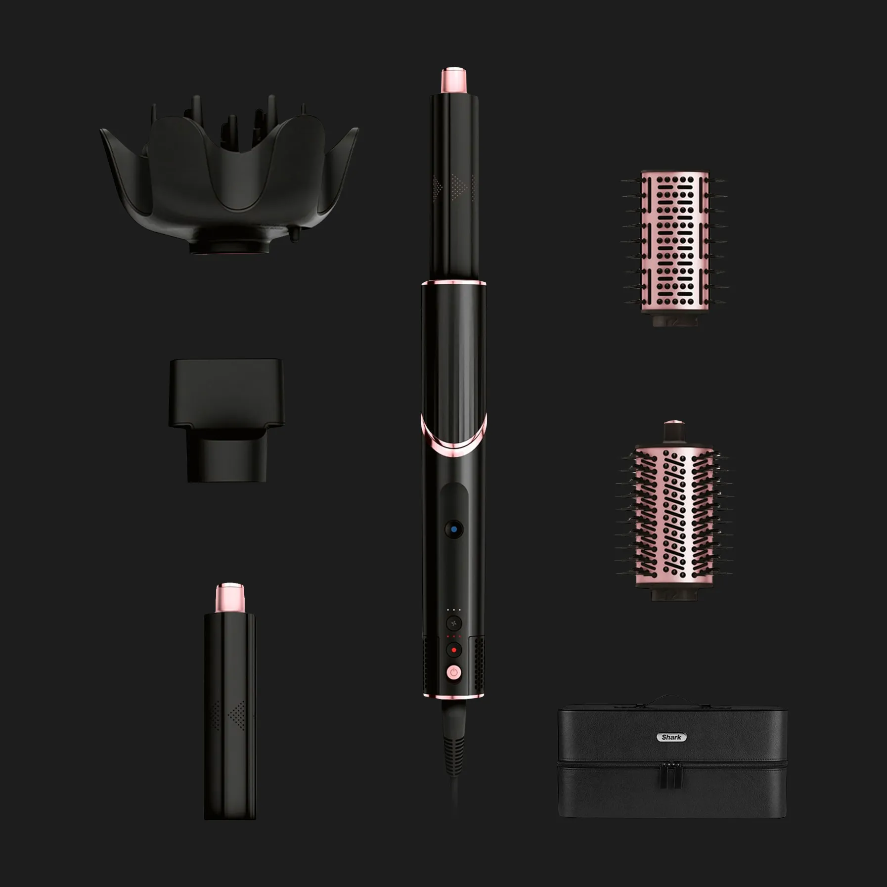 Стайлер для різних типів волосся Shark FlexStyle (Black and Rose Gold)