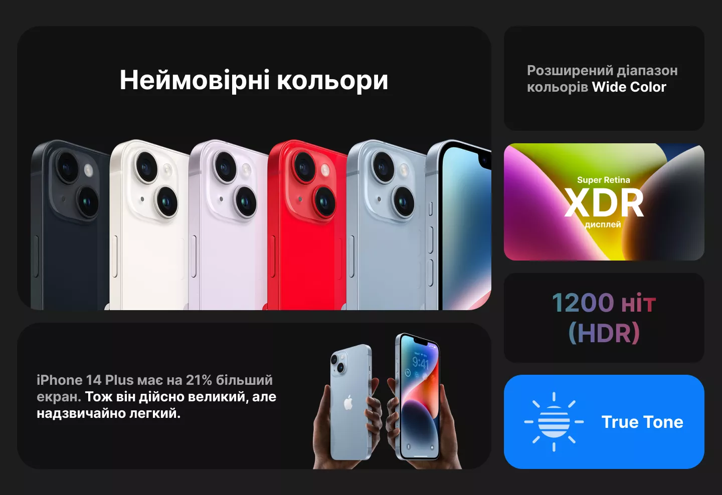 Apple iPhone 14 Plus — купить от 29 399 грн ⚡ . Цены, характеристики ...