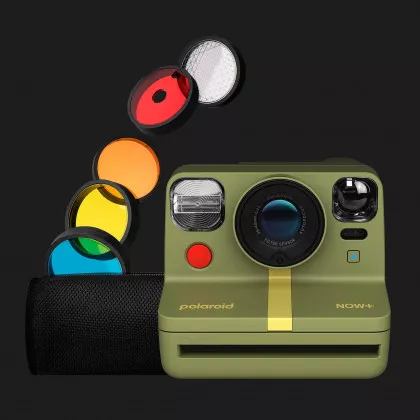 Фотокамера Polaroid Now+ (5 lens filters) (Forest Green) у Володимирі