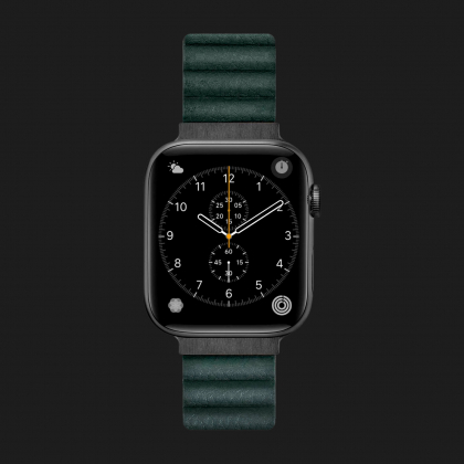 Ремінець LAUT Novi Luxe для Apple Watch 42/44/45/49mm (Pine Green) в Житомирі