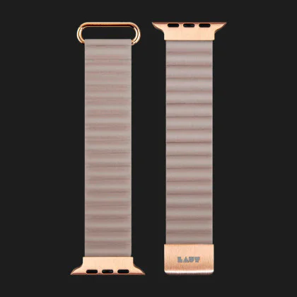 Ремінець LAUT Novi Luxe для Apple Watch 44/45/46/49mm (Beige) в Бродах