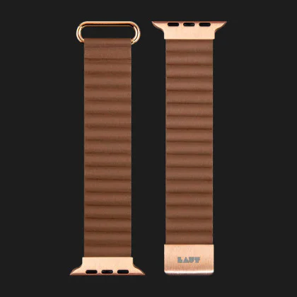 Ремінець LAUT Novi Luxe для Apple Watch 44/45/46/49mm (Sepia Brown) в Бродах