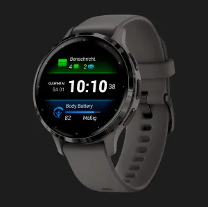 Garmin Venu 3S Slate Stainless Steel Bezel with Pebble Gray Case and Silicone Band Ивано-Франковске