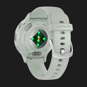 Garmin Venu 3S Silver Stainless Steel Bezel with Sage Gray Case and Silicone Band в Бердичеві