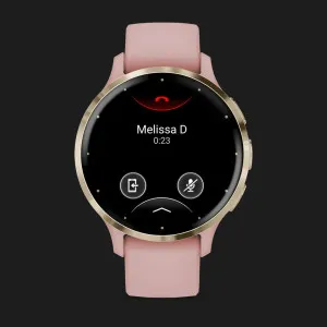 Garmin Venu 3S Soft Gold Stainless Steel Bezel with Dust Rose Case and Silicone Band в Бердичеве