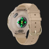 Годинник Garmin Venu 3S Soft Gold Stainless Steel Bezel with French Gray Case and Leather Band