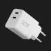 Зарядний пристрій Native Union Fast GaN Charger PD 35W Dual USB-C Port (White) (FAST-PD35-WHT-EU)