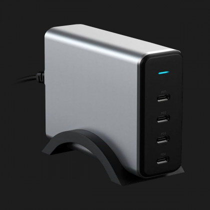 Зарядний пристрій Satechi 165W USB-C 4-Port PD GaN Charger (Space Gray) (ST-UC165GM-EU)