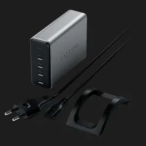 Зарядное устройство Satechi 165W USB-C 4-Port PD GaN Charger (Space Gray) (ST-UC165GM-EU) в Хмельницком