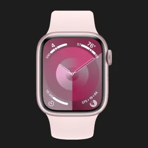 б/у Apple Watch Series 9 GPS 45mm Pink Aluminum Case with Light Pink Sport Band - S/M (MR9G3) (Хорошее состояние)