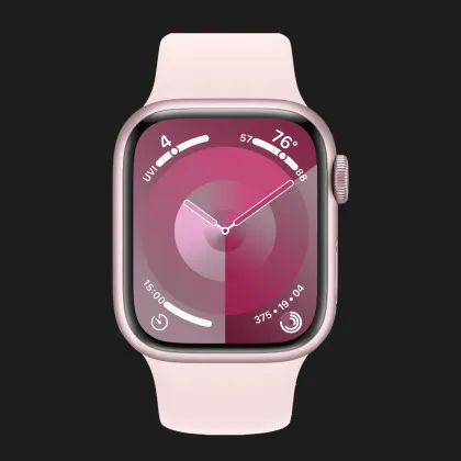 Apple Watch Series 9 41mm Pink Aluminum Case with Light Pink Sport Band S/M (MR933) в Новом Роздоле