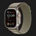Apple Watch Ultra 2 49mm GPS + LTE Titanium Case with Olive Alpine Loop Small (MREX3)