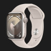 Apple Watch Series 9 41mm Starlight Aluminum Case with Starlight Sport Band S/M (MR8T3)