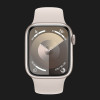 Apple Watch Series 9 41mm Starlight Aluminum Case with Starlight Sport Band S/M (MR8T3)