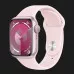 Apple Watch Series 9 41mm Pink Aluminum Case with Light Pink Sport Band S/M (MR933)