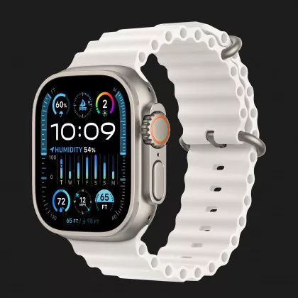 Apple Watch Ultra 2 49mm GPS + LTE Titanium Case with White Ocean Band (MREJ3) в Трускавце