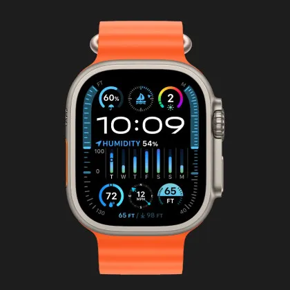 Apple Watch Ultra 2 49mm GPS + LTE Titanium Case with Orange Ocean Band (MREH3) в Харкові