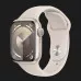 Apple Watch Series 9 45mm Starlight Aluminum Case with Starlight Sport Band S/M (MR963)