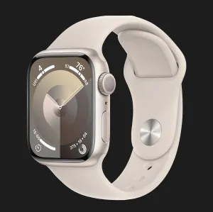 б/у Apple Watch Series 9 41mm Starlight Aluminum Case with Starlight Sport Band S/M (MR8T3) (Хороший стан)