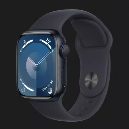 Apple Watch Series 9 41mm Midnight Aluminum Case with Midnight Sport Band M/L (MR8X3) в Самборі