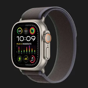 Apple Watch Ultra 2 49mm GPS + LTE Titanium Case with Blue/Black Trail Loop M/L (MRF63)